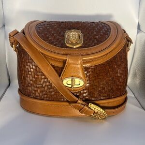 Barry Kieselstein-Cord Vintage Woven Leather Turtle | | Collectible CrossbodyEUC